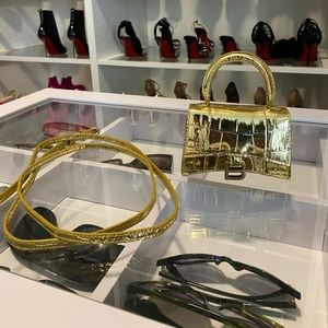 NEW Balenciaga Hourglass Croc Mini Bag XXS $1000